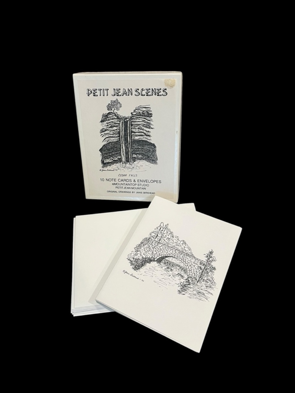 VTG Petit Jean Scenes MountaintopStudio Blank Notecard Envelopes Janis Birkhead